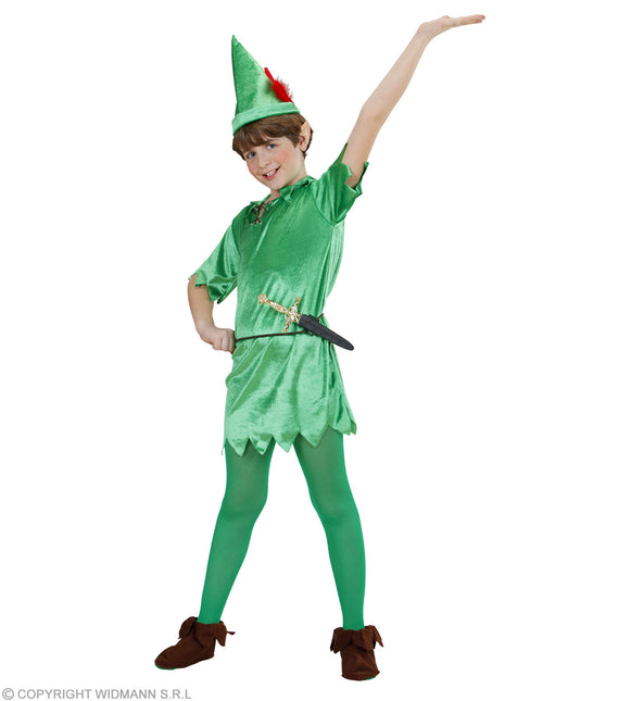 Costume da Peter Pan verde bambino