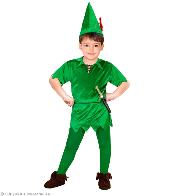 Costume da Peter Pan verde bambino