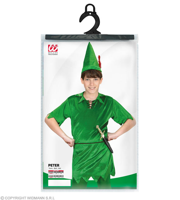 Costume da Peter Pan verde bambino