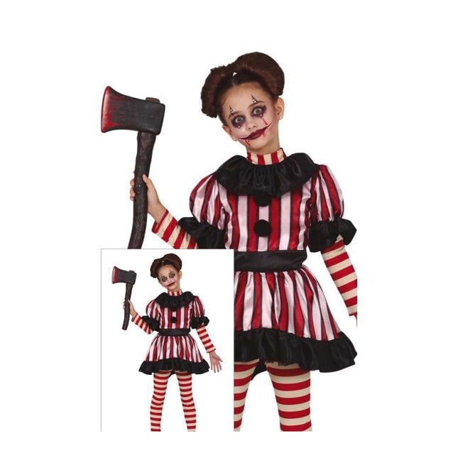 Costume di Halloween Ragazza Clown Giocattolo