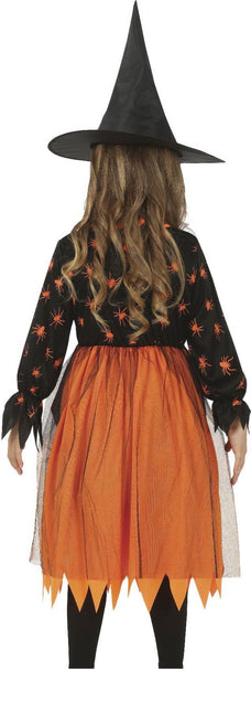 Costume Halloween Ragazza Strega Ragno