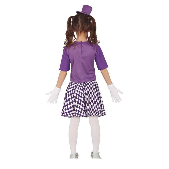 Vestito da mago per bambina viola