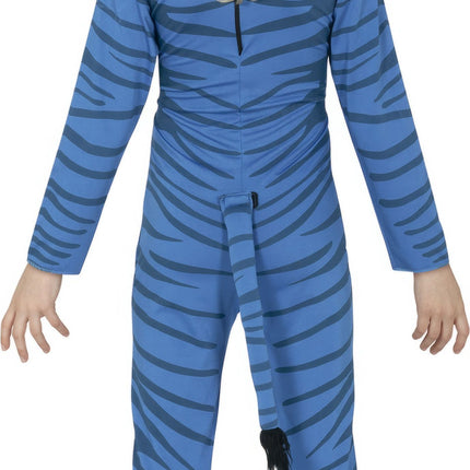 Costume da felino bambino blu