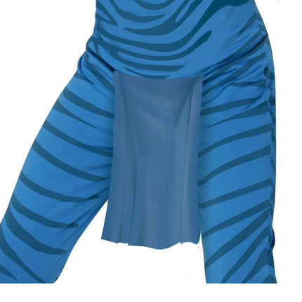 Costume da felino bambino blu