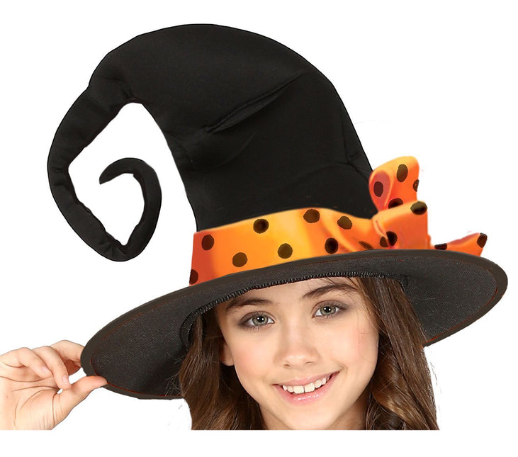 Costume da strega di Halloween per ragazza arancione