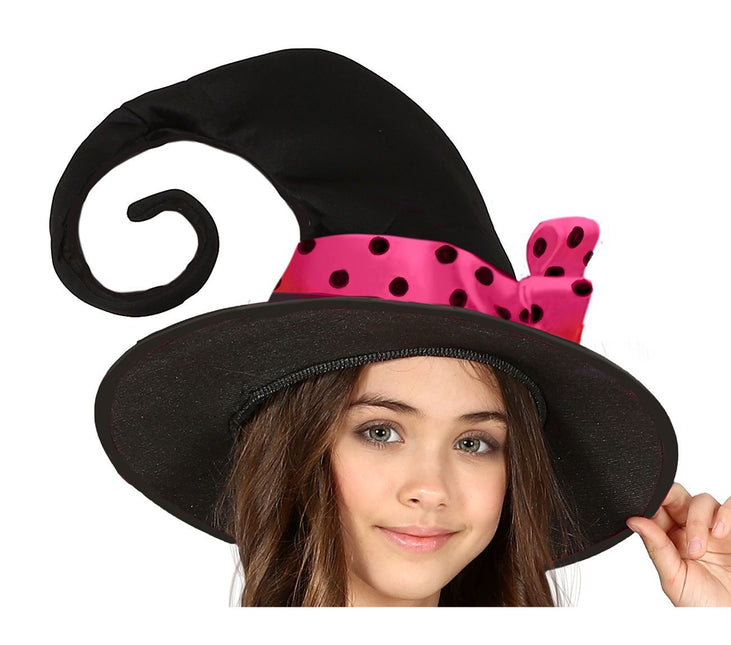 Costume da strega di Halloween per ragazza rosa