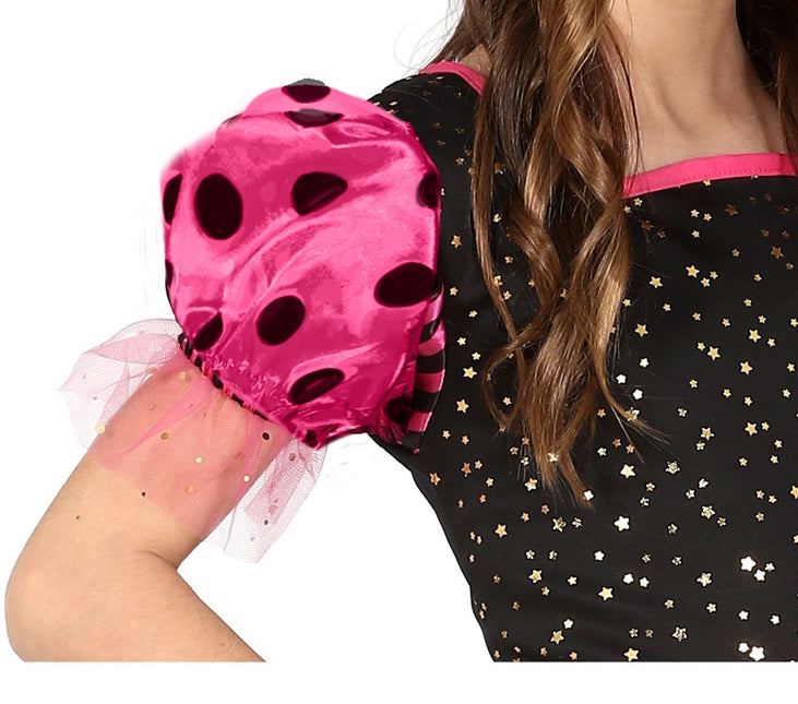 Costume da strega di Halloween per ragazza rosa