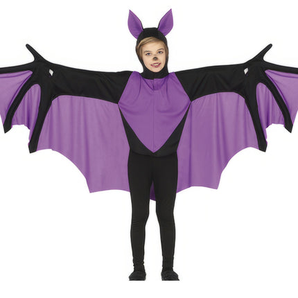 Costume da pipistrello bambino viola