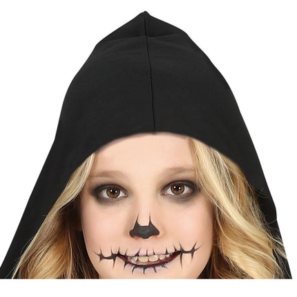 Costume di Halloween da scheletro per ragazza nero