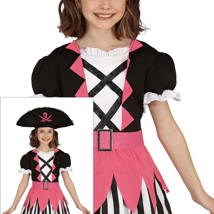 Costume da ragazza pirata rosa