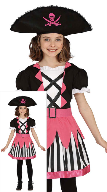 Costume da ragazza pirata rosa