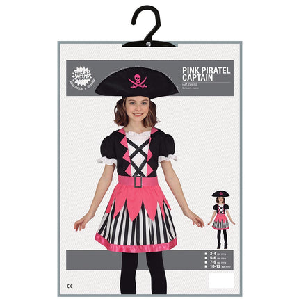 Costume da ragazza pirata rosa