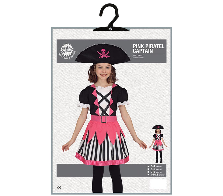 Costume da ragazza pirata rosa