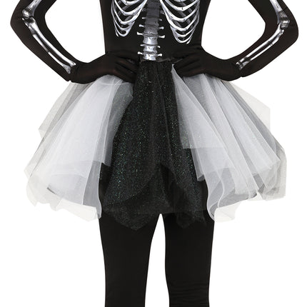 Vestito di Halloween da scheletro da donna nero