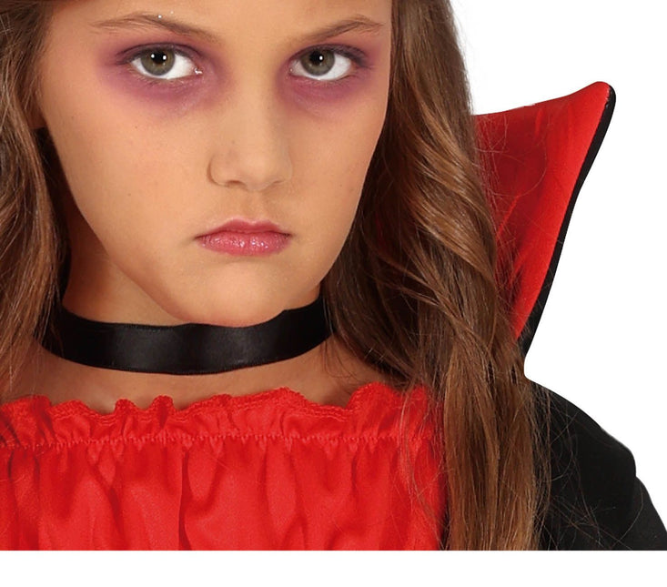 Costume da vampiro di Halloween da ragazza nero