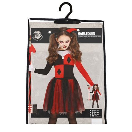 Costume di Halloween da Arlecchino per bambina