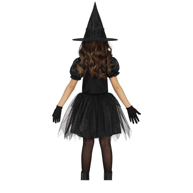 Costume da strega di Halloween per ragazza, argento