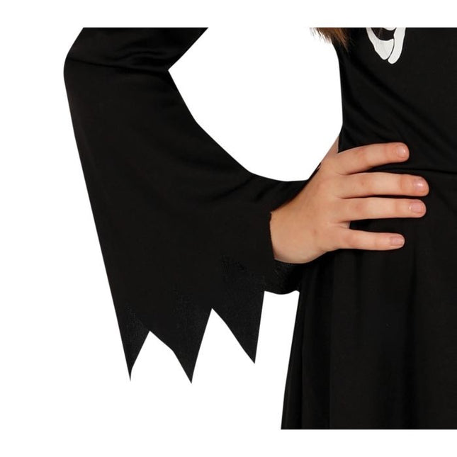 Costume di Halloween da scheletro bambino nero