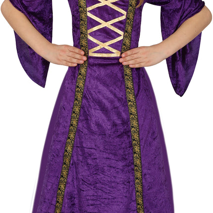 Costume rinascimentale da ragazza viola