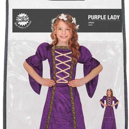 Costume rinascimentale da ragazza viola