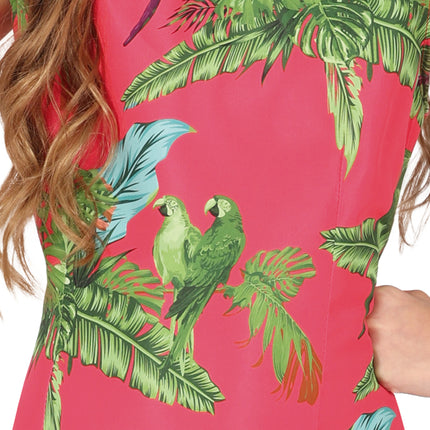 Vestito Hawaii Rosa Tropicale Ragazza