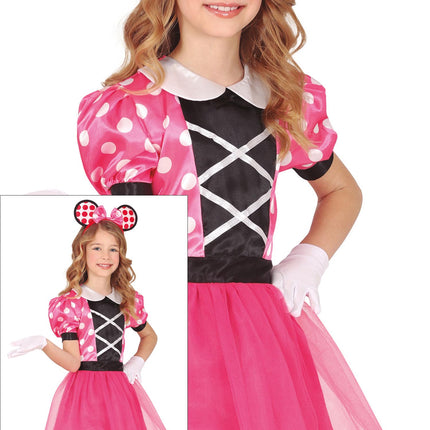 Costume da Minnie Mouse rosa per bambina