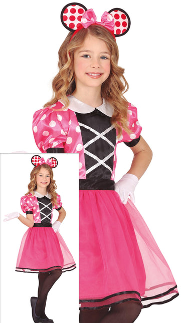 Costume da Minnie Mouse rosa per bambina