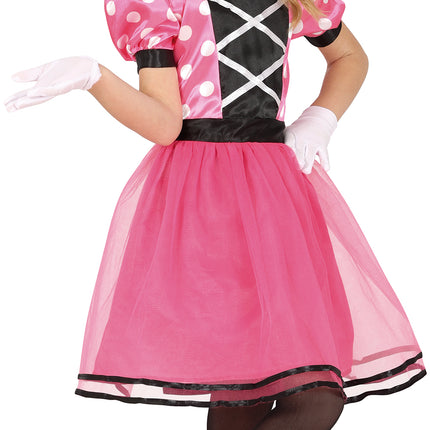 Costume da Minnie Mouse rosa per bambina