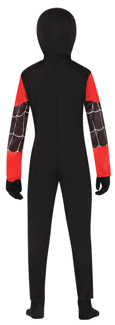 Costume da Spiderman nero rosso bambino