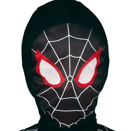 Costume da Spiderman nero rosso bambino