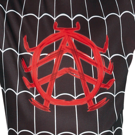 Costume da Spiderman nero rosso bambino