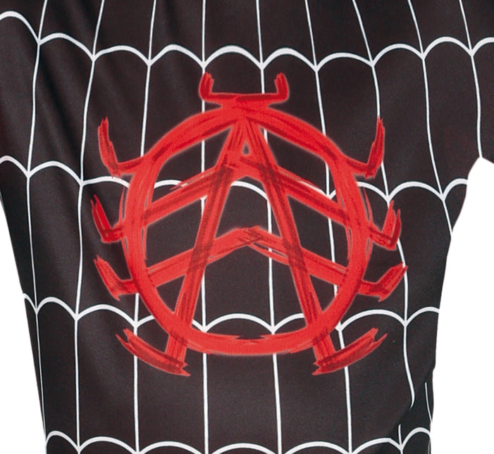 Costume da Spiderman nero rosso bambino