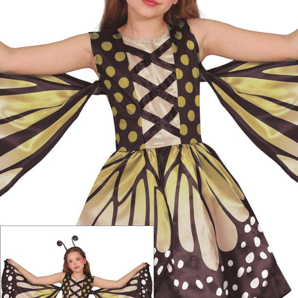 Costume da farfalla per bambina giallo