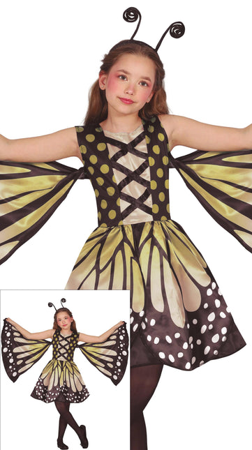 Costume da farfalla per bambina giallo