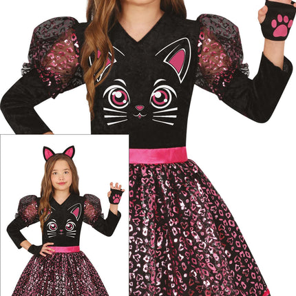 Costume da Gatto Nero Ragazze