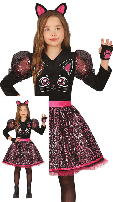 Costume da Gatto Nero Ragazze