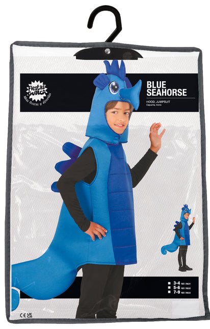 Costume da cavalluccio marino blu