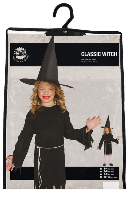 Costume di Halloween da strega per bambini