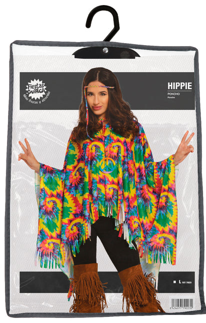 Costume Poncho Hippie M