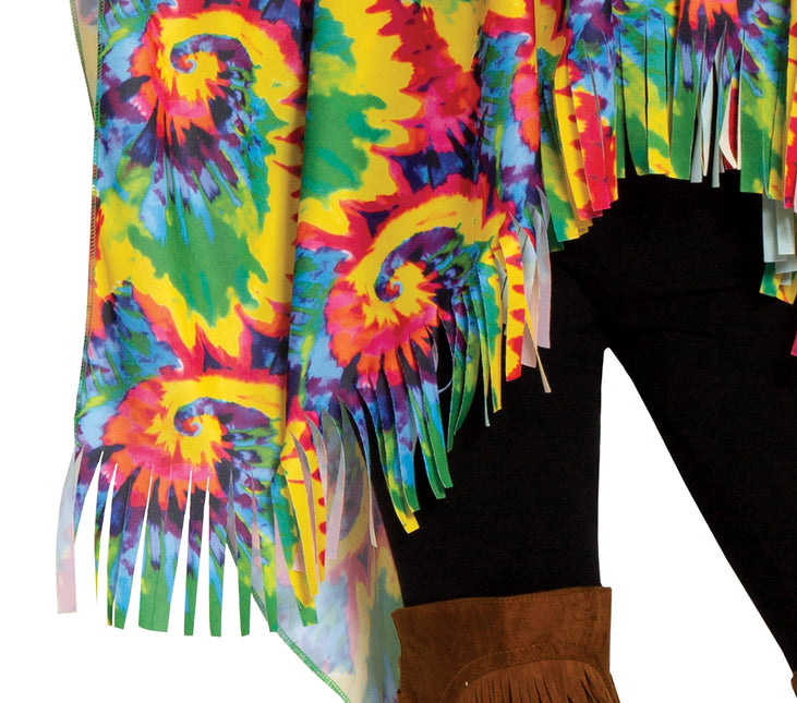 Costume Poncho Hippie M