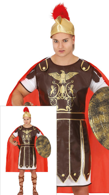 Costume da Gladiatore Uomo Marrone