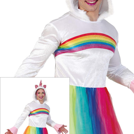 Costume da unicorno arcobaleno