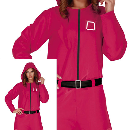 Costume quadrato donna rosa