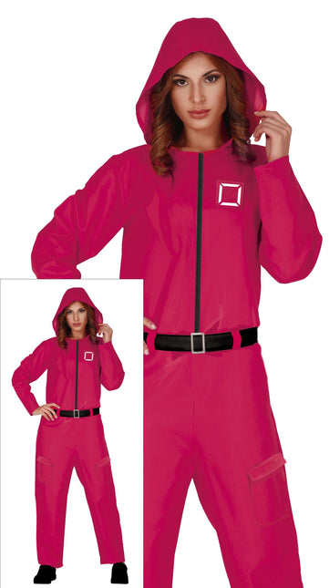 Costume quadrato donna rosa