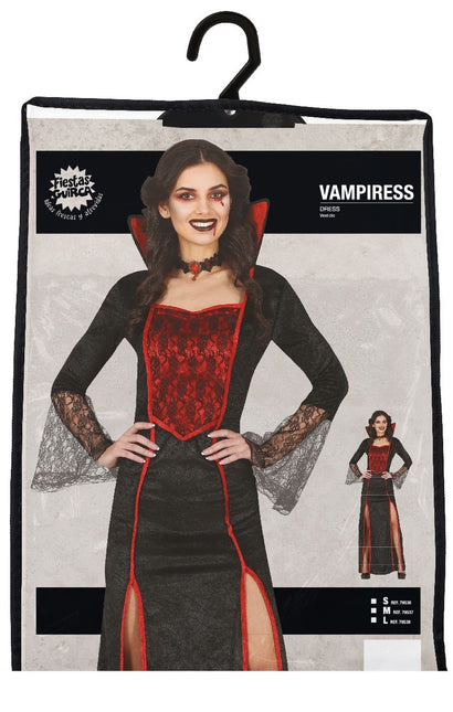 Costume da Vampiro Halloween Donna Rosso