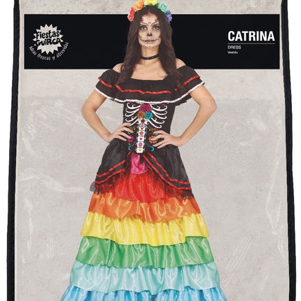 Costume di Halloween Dia De Los Muertos Donna