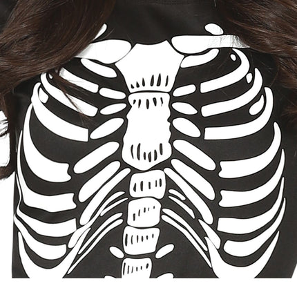 Vestito di Halloween da scheletro per donna