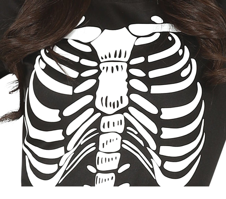 Vestito di Halloween da scheletro per donna