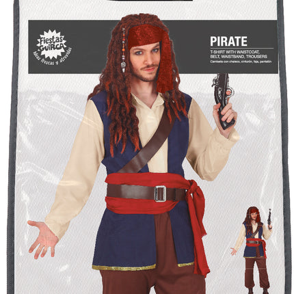 Costume da pirata uomo con cintura