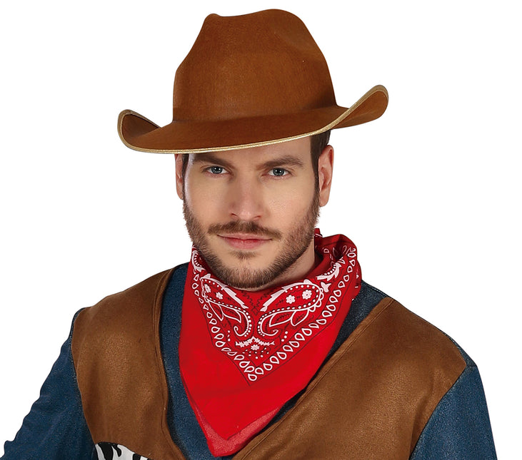 Costume da cowboy uomo marrone